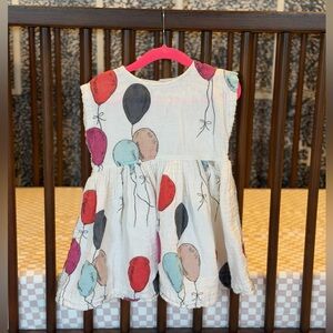 Pink Chicken Balloon Birthday Dress 2T / 2Y